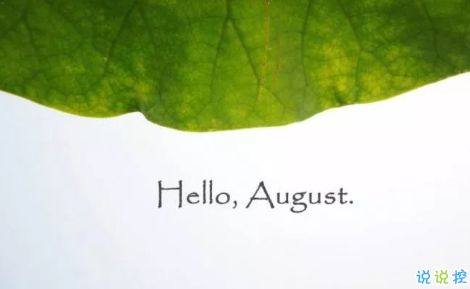 八月你好文艺句子2018最新版 关于再见七月你好八月的唯美短句